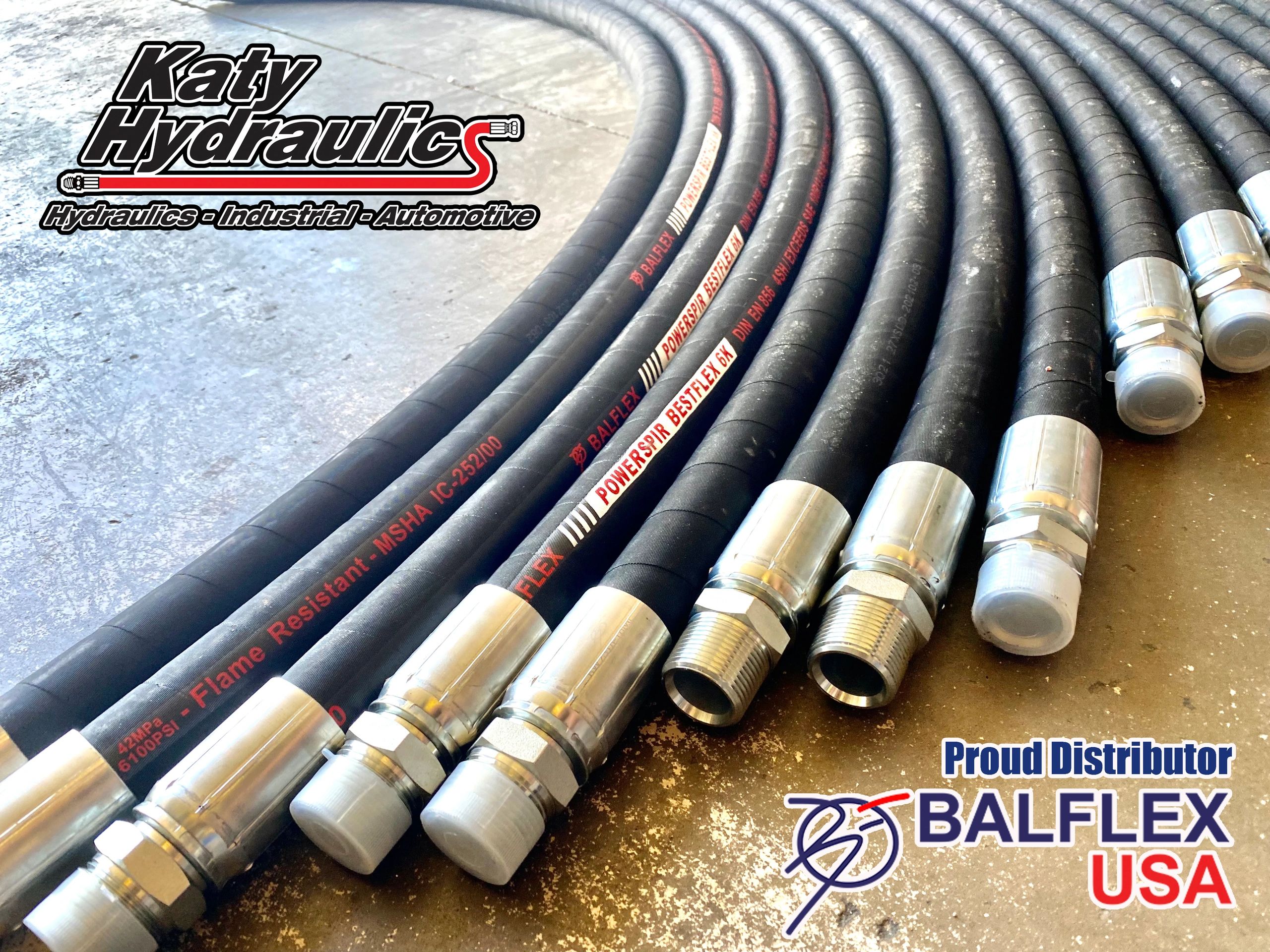 Katy Hydraulics, LLC Hydraulic Hose, Adapters, Hose Supplier